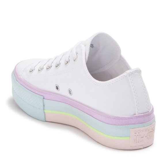 pastel rainbow converse